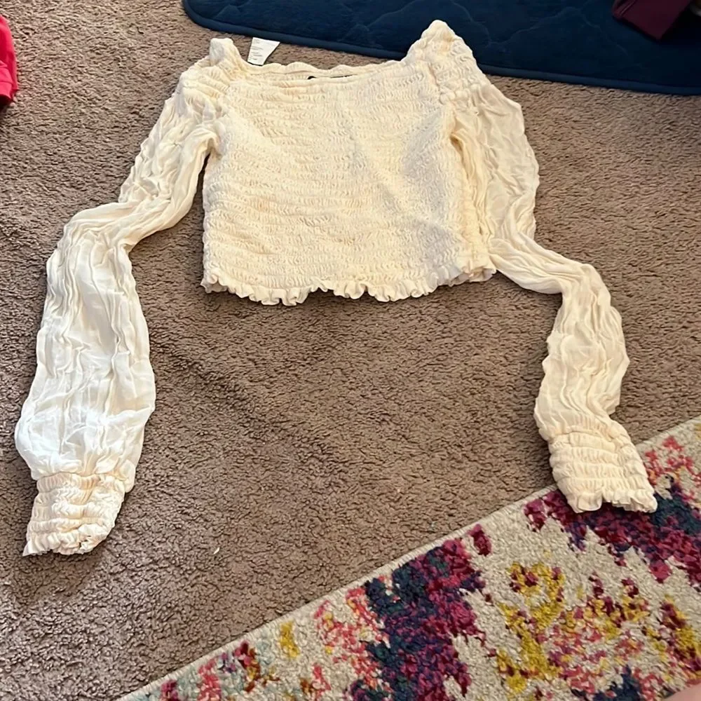 Reformation‎ Ivory Sandy Top small